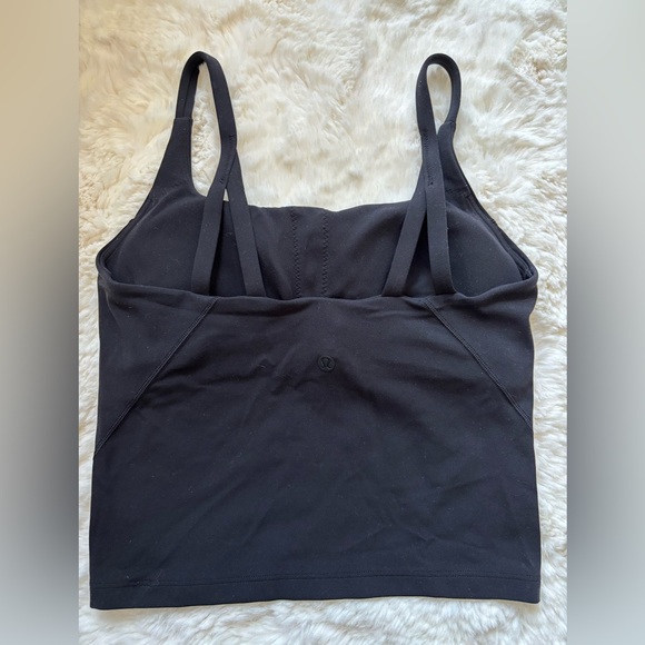 Lululemon Strappy Nulu Shelf Tank Top, Black, 4 - Picture 2 of 5